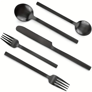 Metal Cutlery flatware Spoons Feeding Tool <b>Dining</b> Training <b>Baby</b> Spoon and Fork <b>Set</b> Mirrored steel for <b>Kids</b> dinner table use - Product Image 5