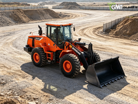 Chargeuse sur pneus d'occasion Doosan DL200 5 roues, certifiée CE EPA EURO 5, moteur diesel, chargeuse frontale, engin de construction coréen d'origine