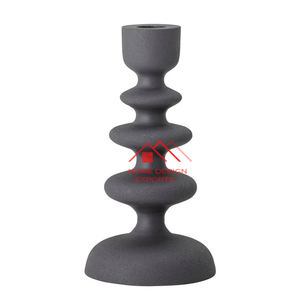 Centres de table nouveauté métal aluminium T support de lumière argent fini aluminium coulé bougeoirs pour le dîner - Product Image 5
