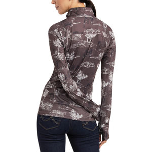 SGL personnalisé équitation vêtements d'entraînement coupe ajustée fermeture éclair complète séchage rapide femmes chemise à manches longues vêtements équestres - Product Image 2