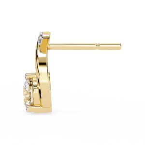 Pendientes de Oro Brillante de 18K con Diamante Cultivado en Laboratorio, Pendientes de Diamantes Premium - Product Image 4