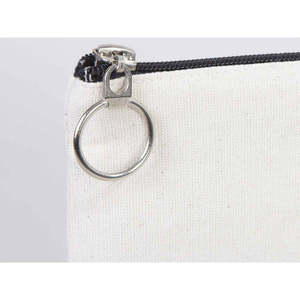 Personalized Cotton Wedding <b>Clutch</b> with Custom Letter Decoration <b>Bridesmaid</b> Gift Bag with Zipper Closure - Product Image 6