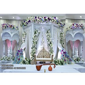 Gran Maharaja estilo Sri Lanka boda hindú Mandap moderno tradicional Kerala escenario para bodas acumulativo con escenario de boda - Product Image 1