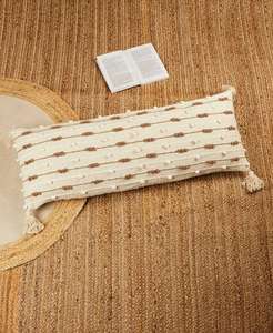 Luxe béni Boho extérieur lombaire taie d'oreiller vente chaude Unique tissé à la main décoratif jeter oreiller avec gland motif Vintage - Product Image 4