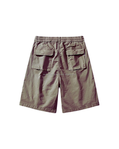 กางเกงขาสั้นผ้าเทอร์รี่รุ่นเฮฟวี่เวทสำหรับชายและหญิงผ้าคอตตอน100% ปักโลโก้ตามสั่งเสื้อผ้าแนวสตรีท OEM รุ่น OTM สำหรับผู้ชาย - Product Image 2