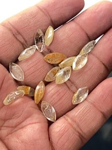 หินควอทซ์สีทองธรรมชาติเจียระไนแบบหลวมขนาด5x10มม. หินเจียระไนสำหรับทำเครื่องประดับโดยผู้ค้าส่ง - Product Image 5