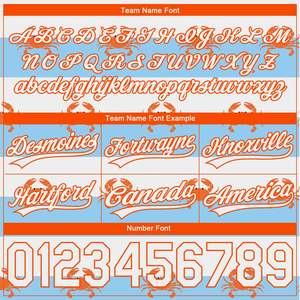 Pantalones cortos personalizados azul claro blanco-naranja patrón 3D cangrejos pantalones cortos de baloncesto ropa deportiva ommiz industry - Product Image 3