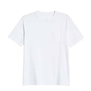 T-shirts basiques en coton durable, mélange de lin avec motif imprimé, hauts écologiques, t-shirts avec poche avant - Product Image 5