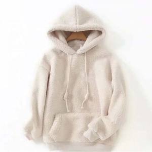 Fleece Sherpa <b>Fur</b> <b>Lined</b> <b>Hoodie</b> Embroidery Warm Hoodies Sweatshirts <b>Men's</b> Clothing Winter Heavy Weight 420g Pullover <b>Hoodie</b> Adult - Product Image 2