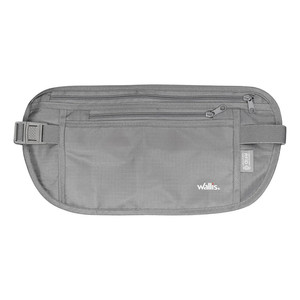 Kit da viaggio Wallis Security Wallet con protezione RFID e cinturino in vita grigio incluso - Product Image 2