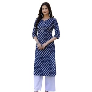 Premium Pure Rayon Fabric Kurti Stylish Printed Ethnic Wear for <b>Women</b> Party Wear Collection Factory Supplier - Product Image 1