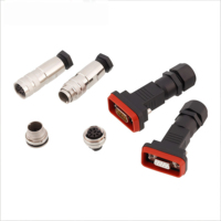 Carcasa de Nailon, Conector Macho RS232 de 9 Pines, Arnés D-SUB Impermeable, Conector AISG DB9