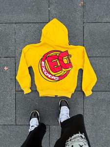 Nuevo diseño personalizado de los hombres serigrafía de gran tamaño de algodón serigrafía manga capucha Streetwear botones Sudadera con capucha 2025 - Product Image 3