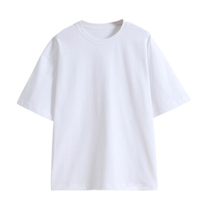 T-shirt OEM avec logo personnalisé, broderie imprimée, style épaule tombante, col arrière 200g, peigné, vêtements pour enfants serrés - Product Image 1
