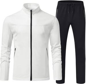 Conjuntos de 2 piezas de ajuste Regular entrenamiento de equipo impreso sólido transpirable secado rápido chándal Jogging traje de fútbol chándal para hombres - Product Image 1