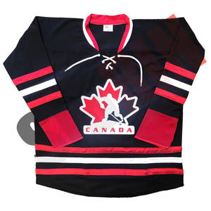 Maillot de hockey professionnel personnalisé sublimé Sibrin Premium pour l'équipe du Canada |   Vêtements de hockey sur glace écologiques à séchage rapide | 100% polyester - Product Image 1
