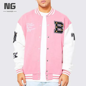 Vente en gros sur mesure Veste universitaire XL en laine de haute qualité pour hommes en cuir PU Veste Letterman chauffante durable pour support en toile - Product Image 4