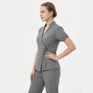 Ensemble de blouses médicales de luxe pour femmes, uniformes de spa, de salon, de soins infirmiers, de clinique dentaire, de médecin, de prix de gros en vrac, ensembles de blouses - Product Image 2