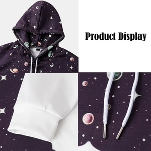 Sudadera con Capucha de Forro Polar Sublimado para Hombre, Logotipo Personalizado, Ligera, Suave, Cómoda, Transpirable, Ecológica, Manga Larga, para Gimnasio - Product Image 3