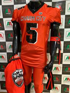 Jersey de fútbol americano bordado de talla grande transpirable estirable sublimación pantalones Pakistán hecho fotos reales completo nuevo bueno - Product Image 5