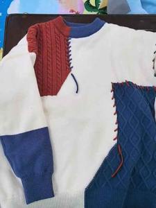 Pull en tricot à la mode pour hommes avec logo personnalisé du service OEM Pull chaud à la mode Pull tricoté à vêtements décontractés à vendre - Product Image 2