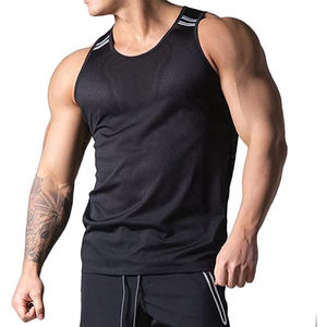 Débardeur Homme OEM Uni en Tissu Extensible Doux – Vêtement Décontracté de Fitness, Gilet de Sport Performant Anti-Humidité, Haut d'Entraînement Sans Manches - Product Image 2
