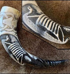 Corne à boire Viking naturelle faite à la main de meilleure qualité RITUAL avec la meilleure qualité fabriquée par exportation depuis l'Inde - Product Image 6