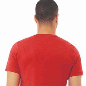 T-shirt court à col rond en coton biologique pour homme 100% T-shirt d'été doux et uni en tissu tricoté - Product Image 4