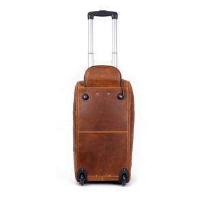 Leather Rolling Duffle Travel Duffel Trolley <b>Bag</b> <b>With</b> <b>Wheels</b> for Men & Women 21-inch <b>Overnight</b> Cabin use in Travelling oem - Product Image 5