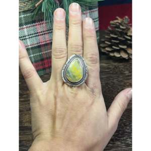 Bague Wydell pour homme en agate et argent sterling, taille 7.75, sertissage clos avec design invisible pour un usage quotidien - Product Image 2
