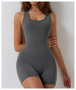 Ensemble de yoga doux vêtements de sport deux pièces costume de yoga femmes nouvel ensemble de yoga sans couture d'été côtelé fitness - Product Image 6