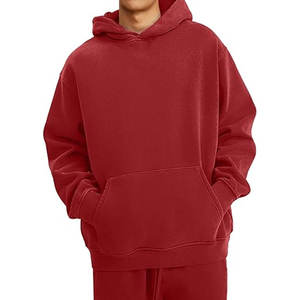 Sudadera con Capucha Estilo Vintage, 100% Algodón, Gruesa, Estilo Urbano, Holgada, Lavada al Ácido, con Hombros Caídos - Product Image 6