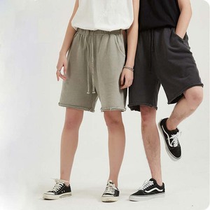 Pantalones Cortos Deportivos para Hombre, 100% Algodón, Lavado Ácido, Impresión Personalizada, Ecológicos, Transpirables, de Secado Rápido, Estilo Urbano - Product Image 3