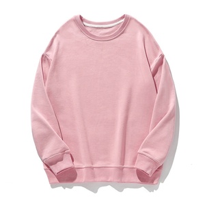 Sudadera de cuello redondo sólido pesado para hombre Sudadera de lana ODM de alta calidad con logotipo personalizado Sudaderas con capucha de invierno OEM - Product Image 2