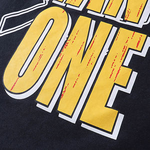 Camiseta de alta calidad para hombre, diseño de moda, agua de lavado, negro, Hip Hop, camisetas de algodón de peso pesado, camisetas gráficas para hombre - Product Image 5