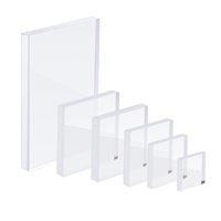 Blocs de timbres acryliques blocs d'affichage en acrylique blocs de cubes carrés clairs pour l'estampage photographie Scrapbooking accessoires de mariage artisanat