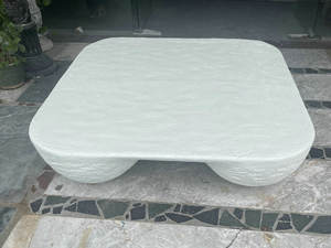 DISEN FURNITURE New Fibreglass Quad Coffee <strong>Table</strong> <strong>Modern</strong> Tea square <strong>Table</strong> for Living Room in White Color - Product Image 5