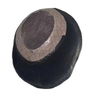 Toupet en cheveux humains Remy indiens de style Yaki Taz Hair BD, trame unique pour système capillaire pour hommes en dentelle - Product Image 3