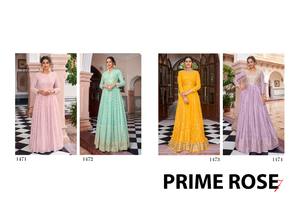 Georgette-Vestido largo de estilo indio tradicional para mujer, traje largo con bordado pesado Anarkali con diseñador Dupatta y manga larga - Product Image 4