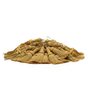 Lingotes decorativos duraderos de alta calidad al por mayor, borlas doradas y plateadas para accesorios de ropa y zapatos - Product Image 5