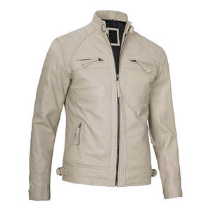 Veste en cuir grande taille pour homme, design noir, style plissé devant et derrière, veste en cuir pour homme de haute qualité, personnalisée, premium - Product Image 1