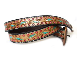 Cinturones de cuero de vaca genuino hechos a mano para mujer Estilo vintage de 34 a 52 pulgadas de longitud para compra a granel - Product Image 2