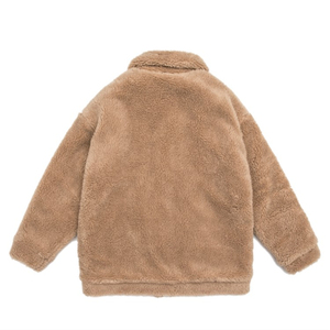 Veste en laine Sherpa vierge avec fermeture éclair en polaire Veste en polaire Sherpa en gros de conception personnalisée OEM Veste polaire Sherpa personnalisée pour hommes - Product Image 6