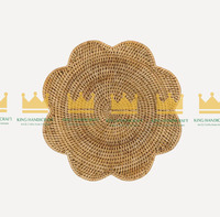 Vietnam chargeur assiettes tissé salle à manger tapis fleur rotin napperons mariage eau jacinthe jonc de mer bambou sous-verres bon prix