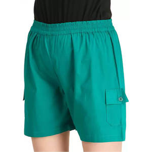 Vêtements de fitness professionnels américains pour femmes, shorts de couleur unie taille haute personnalisés, tissu grande taille - Product Image 6