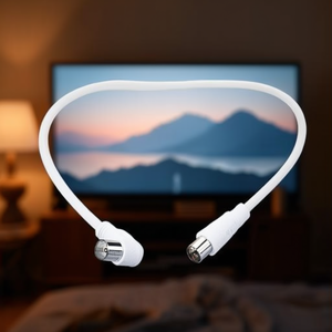 90cm White PP0619 Audio Video <b>Cable</b> for TV Antenna - Product Image 3