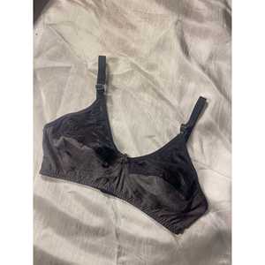 สีแดงเข้มผ้าฝ้ายถักหรูหราพร้อมบราลูกไม้ - Product Image 4