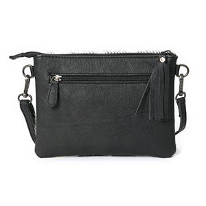 Bolso Bandolera Pequeño de Cuero de Ante Vacuno Vintage con Borlas Estilo Western - Product Image 4