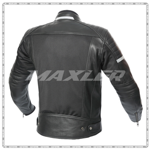 High Quality Best Protective Professional Racing Leather Fabric Motorbike Jacket Men Moto Riding Wear Motorbike Leather Jacket - Product Image 2