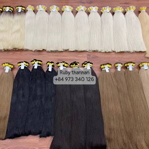 Paquete de extensiones de cabello a granel 100% cabello humano de Vietnam muchos colores disponibles en stock - Product Image 4